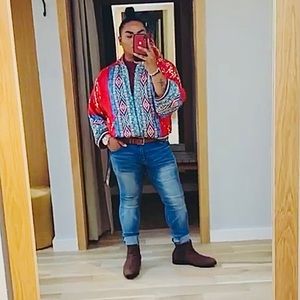 JOHNNY WAS SEIDO REVERSIBLE BOMBER IN SIZE XL